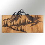 Wallity Nature Accesorio decorativo de pared Negro y Nogal